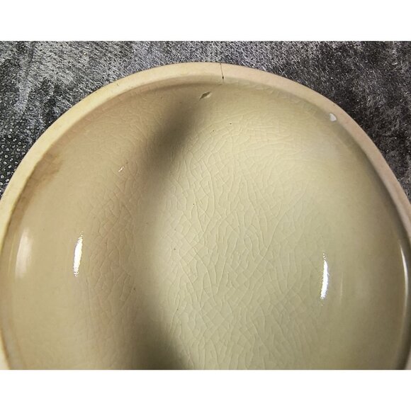 Andrea By Sadek Vintage Orange Porcelain Ginger Jar With Crane & Bamboo Design - Picture 4 of 7